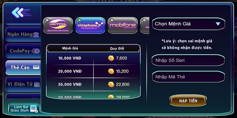 huong dan nap tien 789club