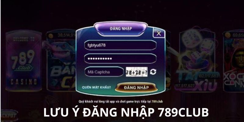 luu y dang nhap 789club 1
